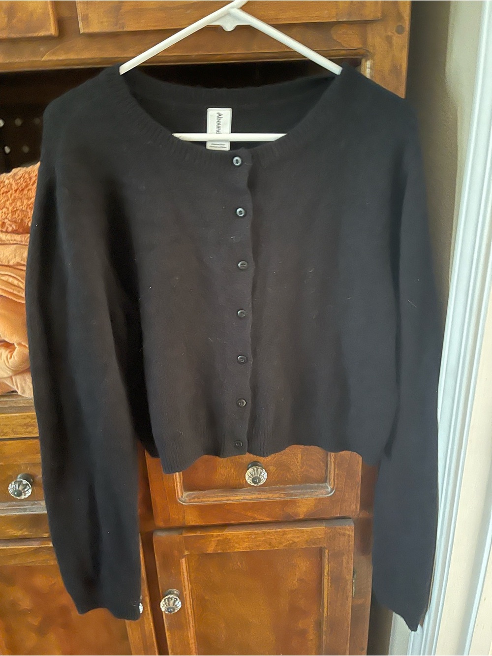 Classic Black Button-Front Women’s Sweater Cardigan